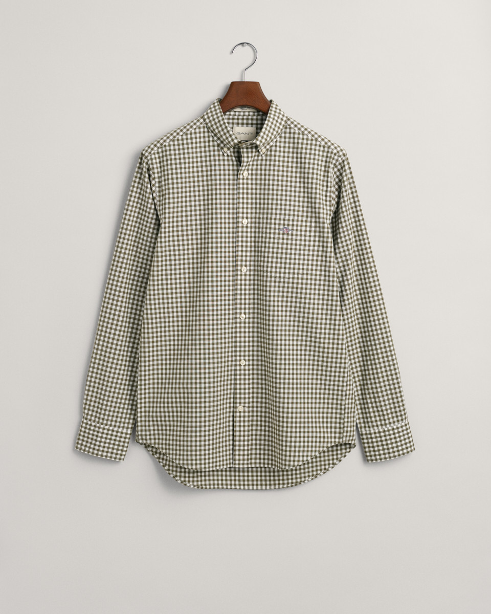 REG POPLIN GINGHAM SHIRT