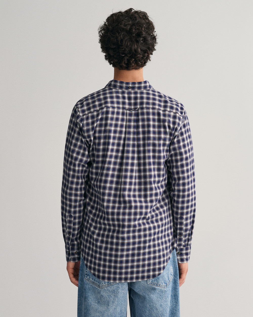 Regular Fit Micro Tartan Flanell Shirt 