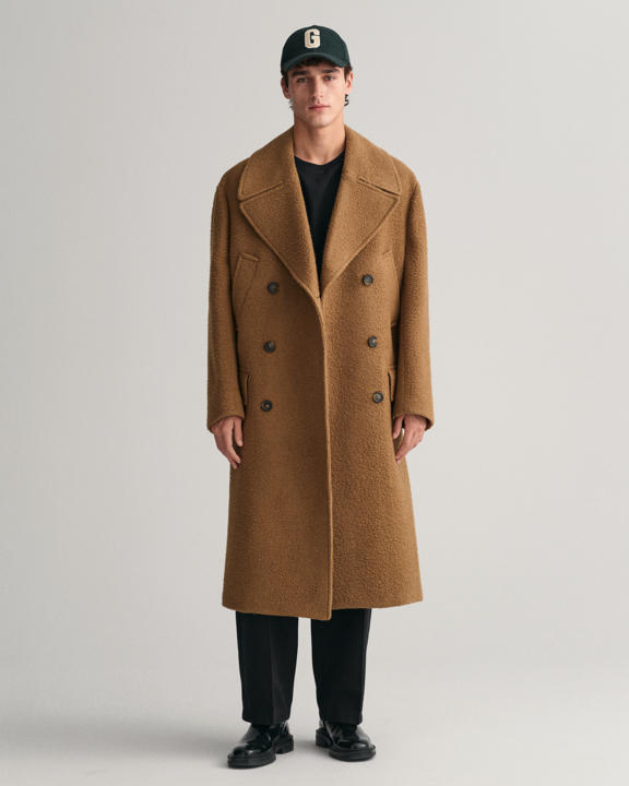 Double-Breasted Wool Coat 