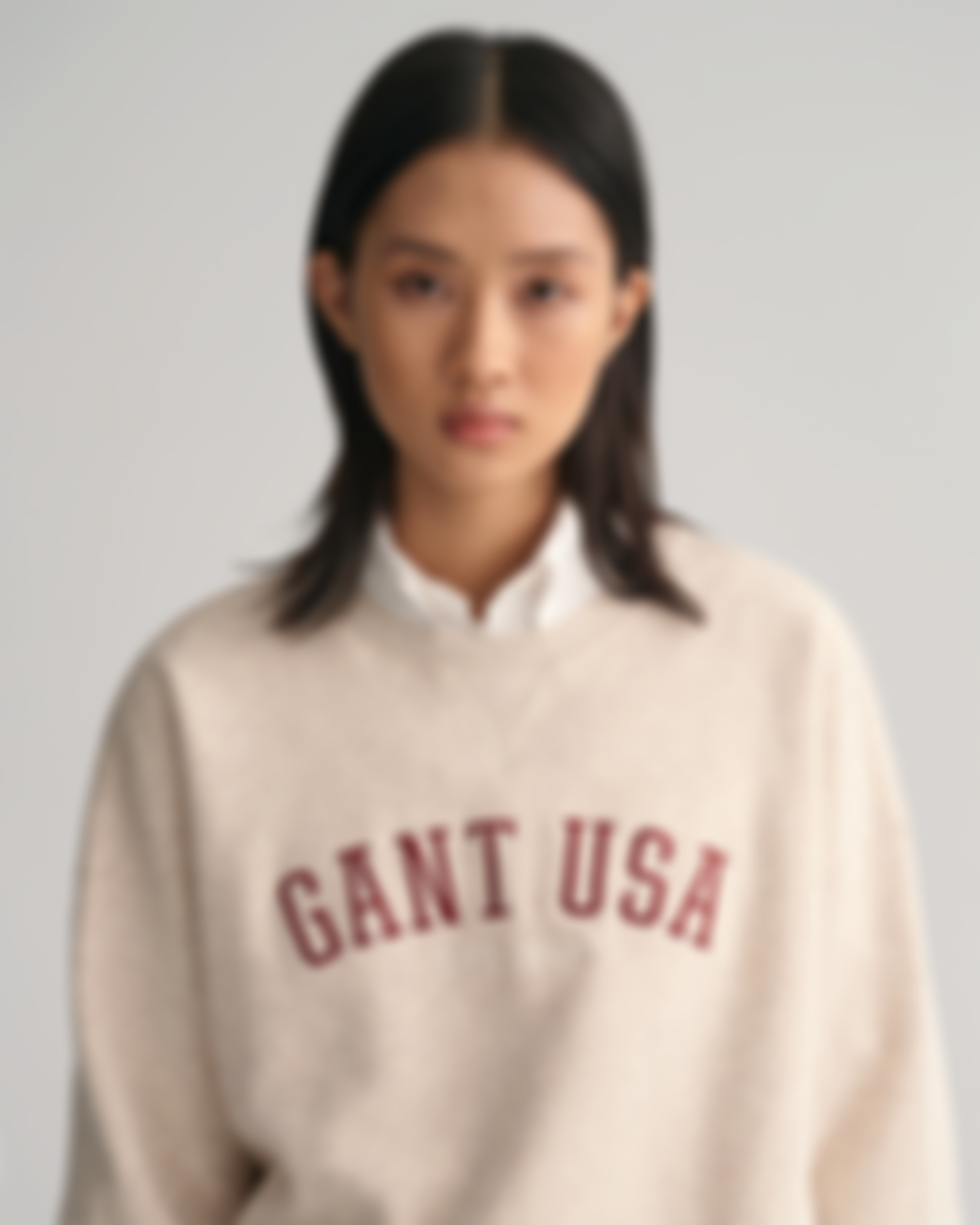 Oversized GANT USA Sweatshirt med rund hals 