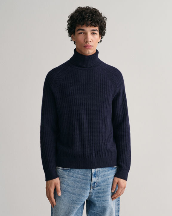 Teksturert turtleneck genser 