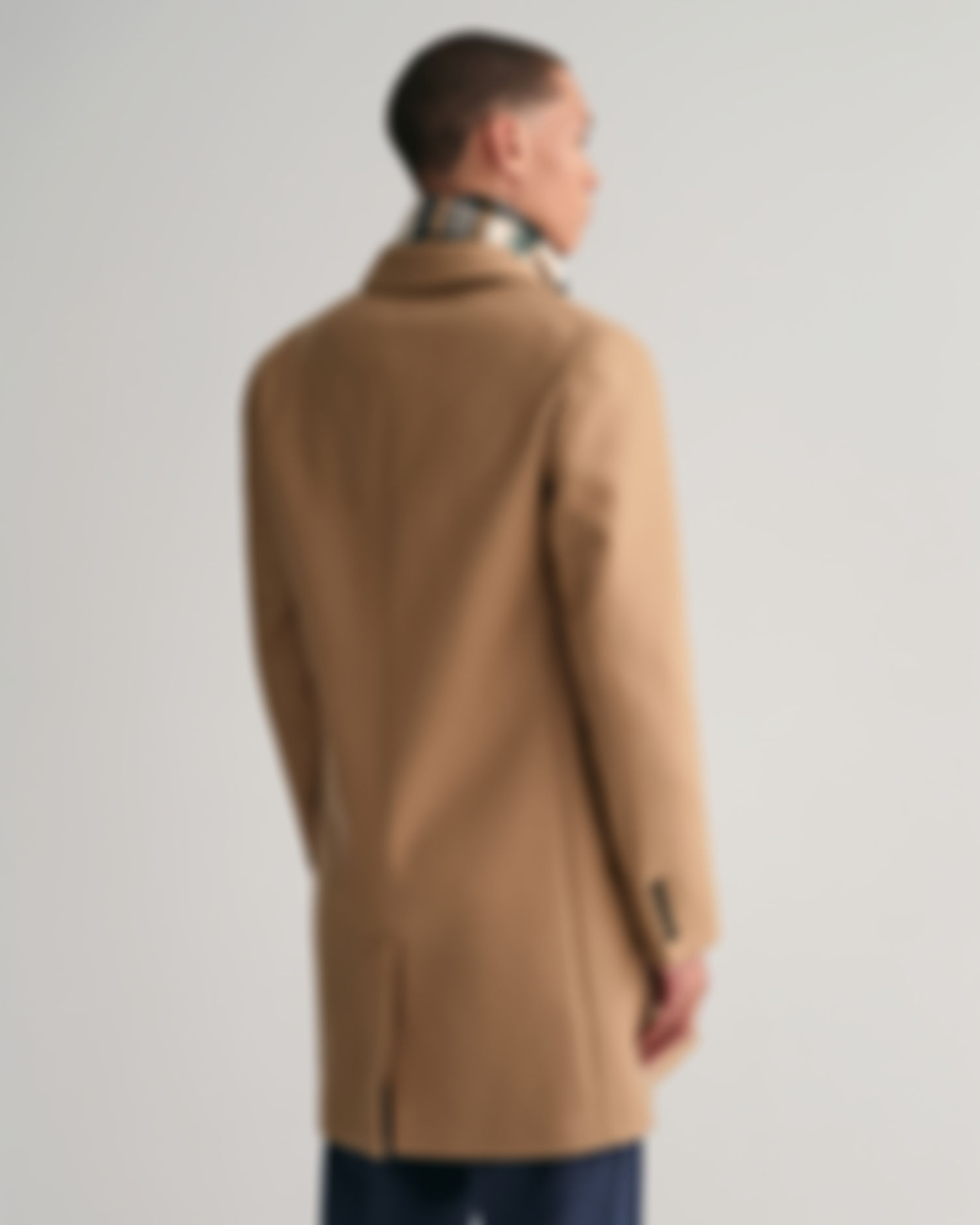 <p>Classic Tailored Fit Wool Topcoat </p>