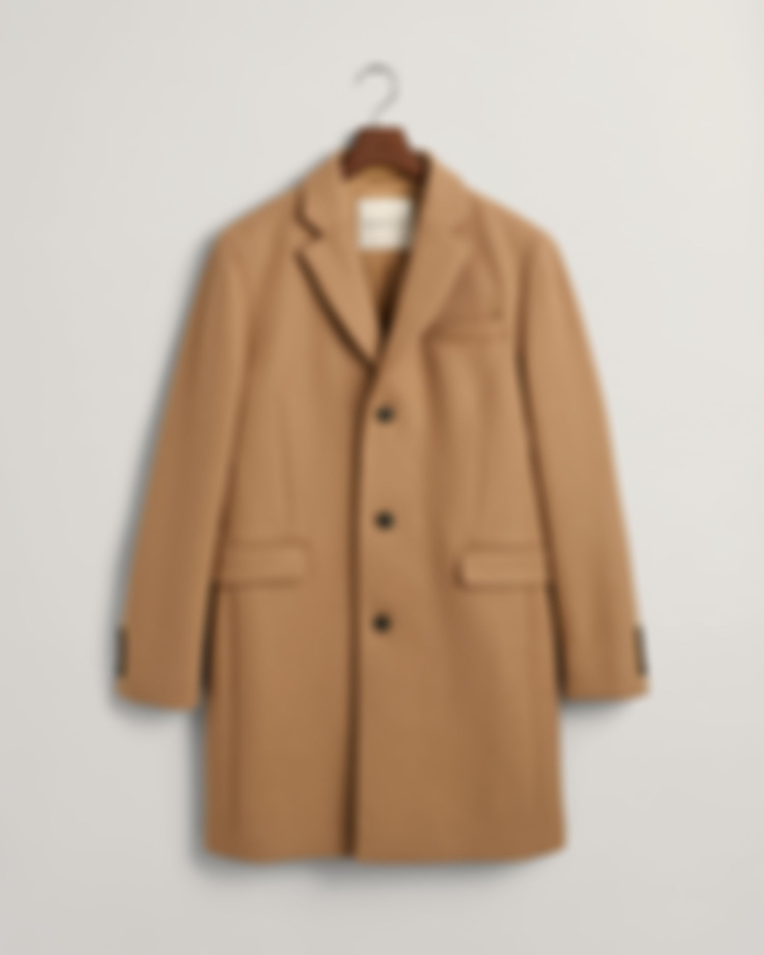 <p>Classic Tailored Fit Wool Topcoat </p>