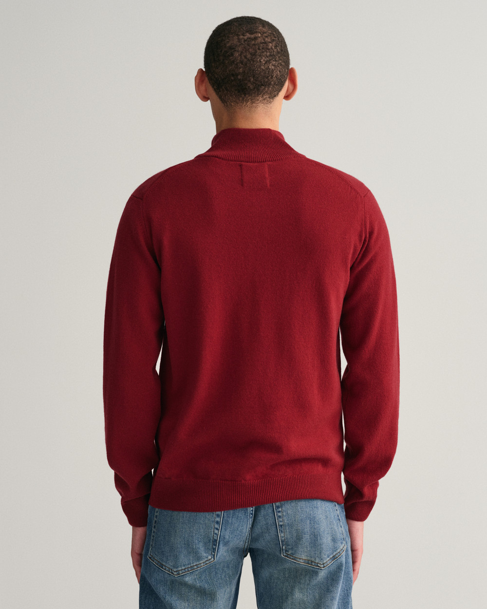 Superfine Lambswool Half-Zip Sweater