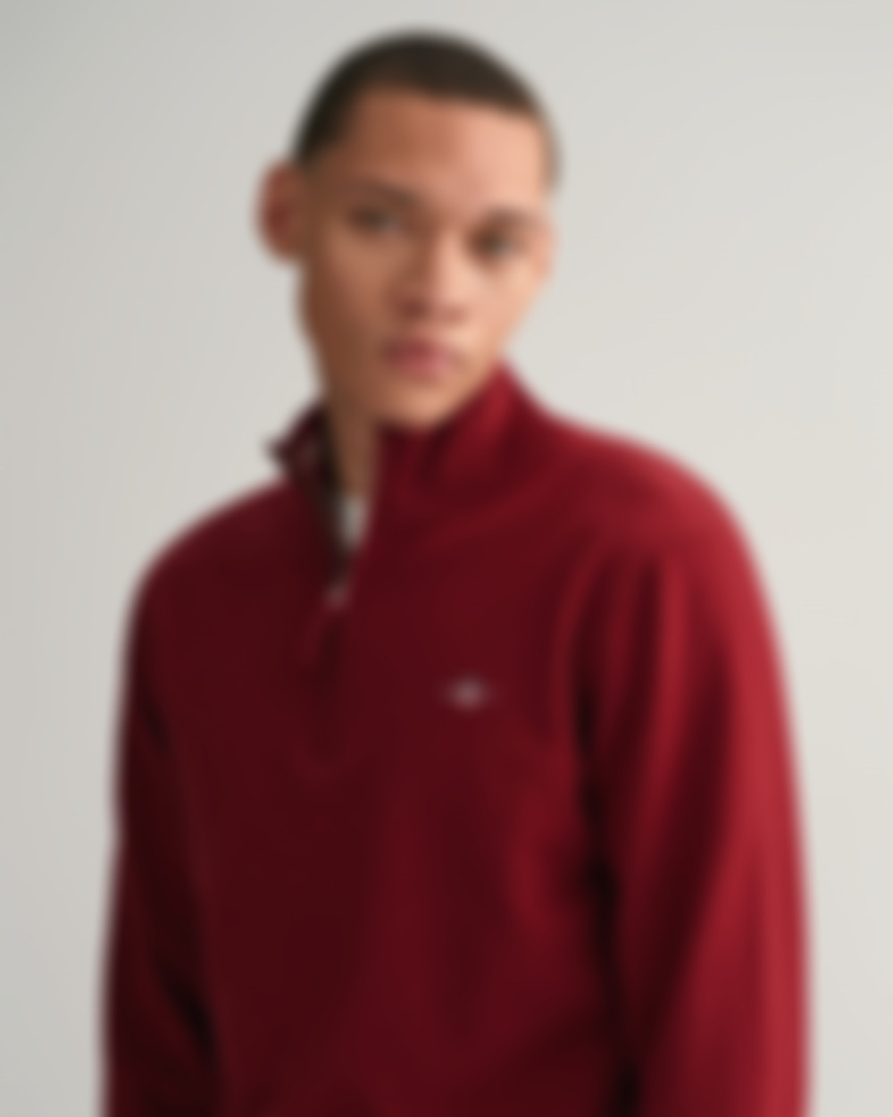 Superfine Lambswool Half-Zip Sweater