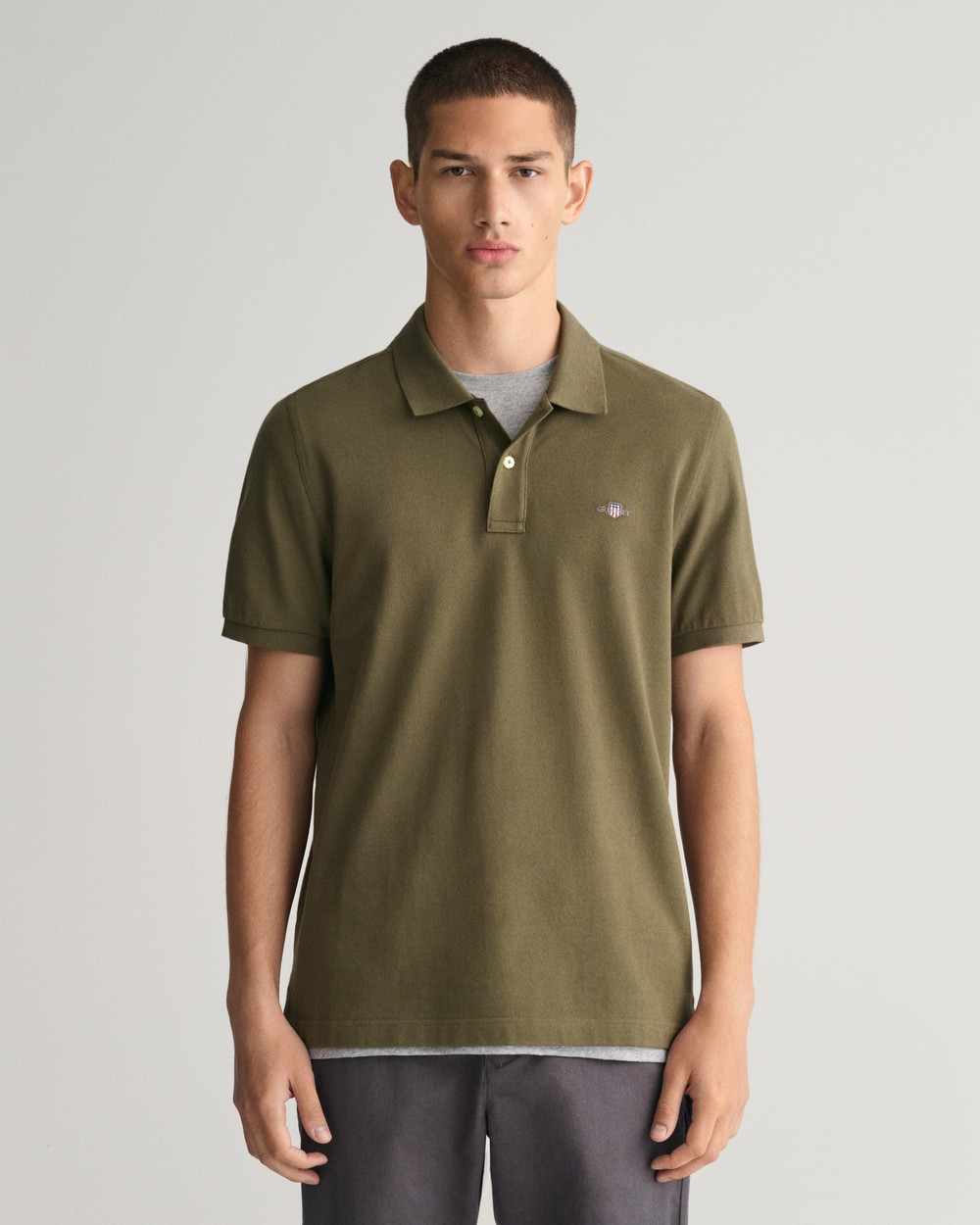 Regular Fit Shield Piqué Polo Shirt 