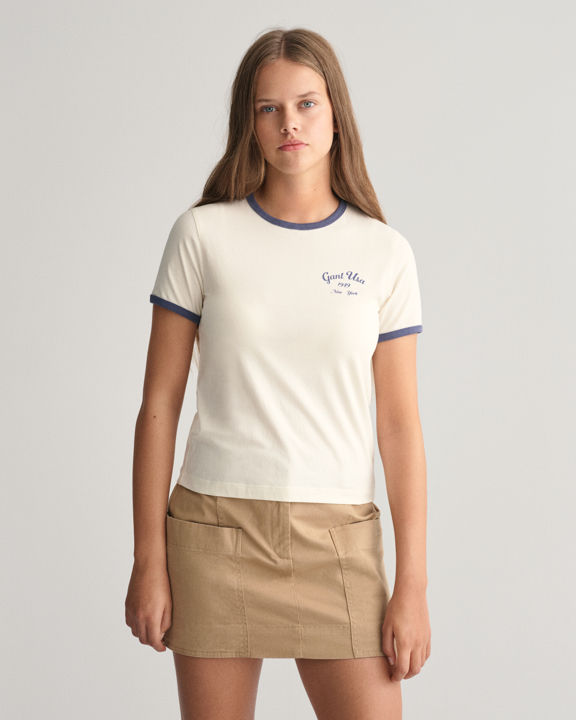 Teen Girls Script grafisk T-skjorte