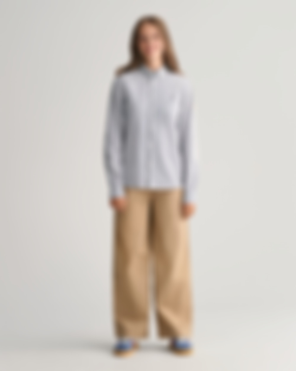 Teens Shield Striped Poplin skjorte