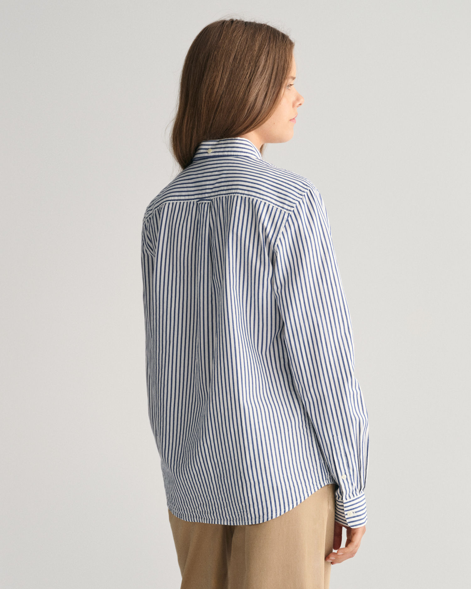 Teens Shield Striped Poplin skjorte