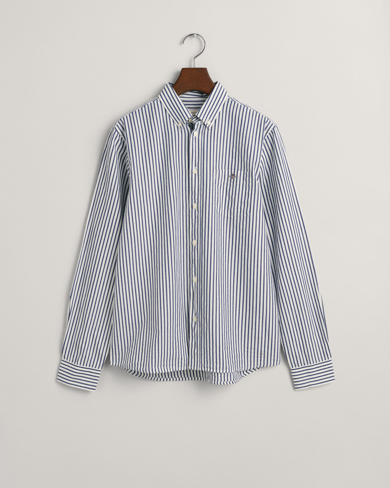 Teens Shield Striped Poplin skjorte