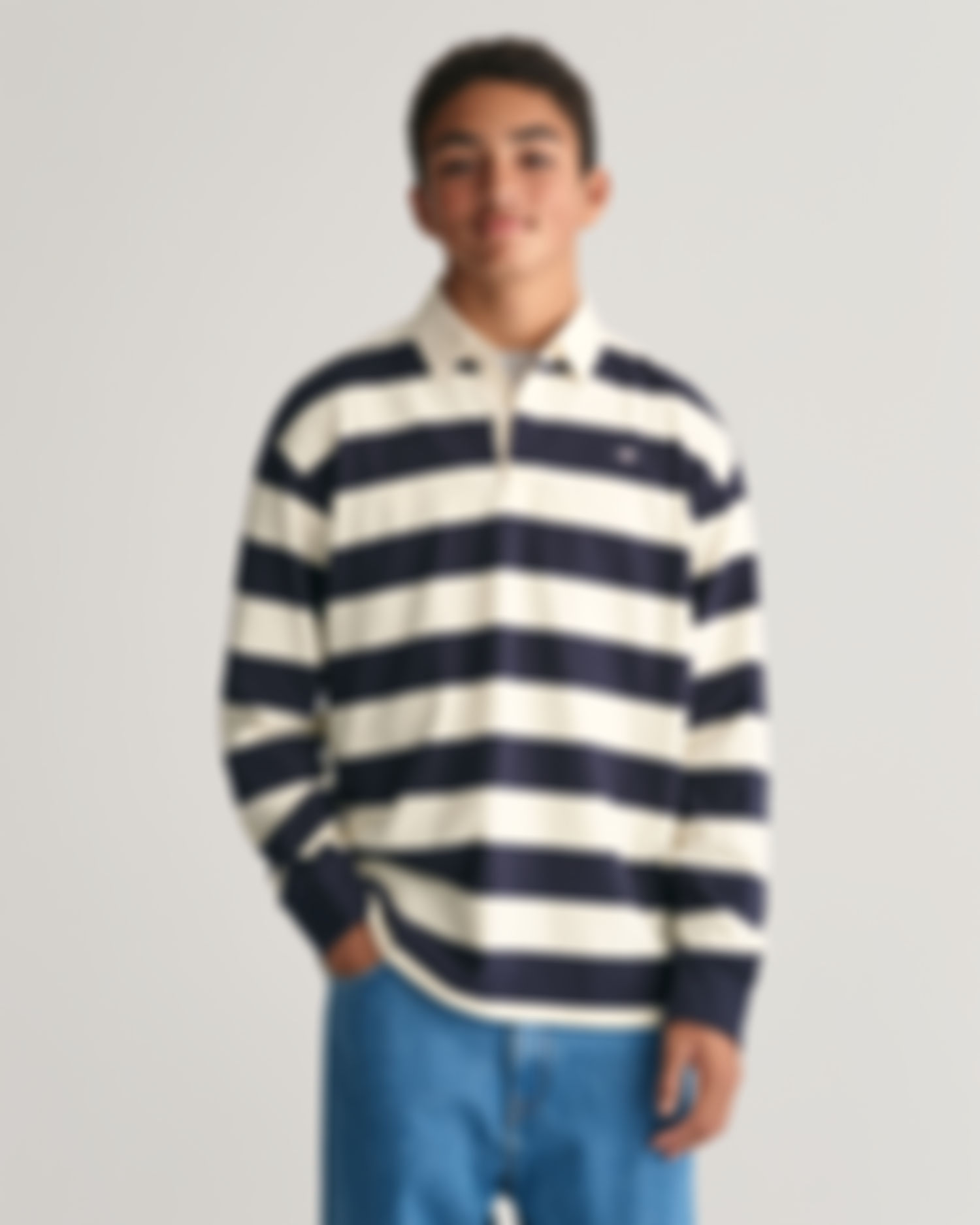 Teens Shield Striped Rugger