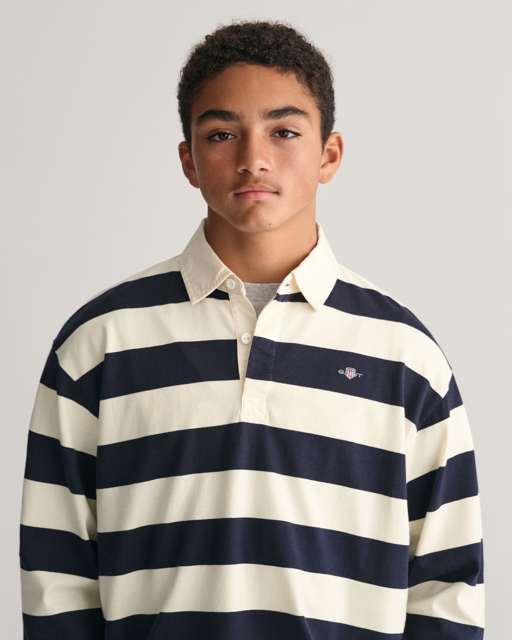 Teens Shield Striped Rugger