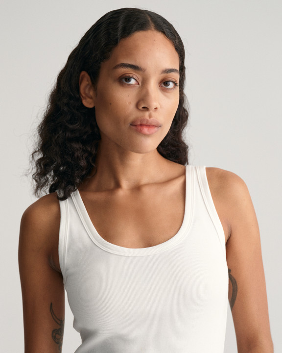 Ribbestrikket Tanktop