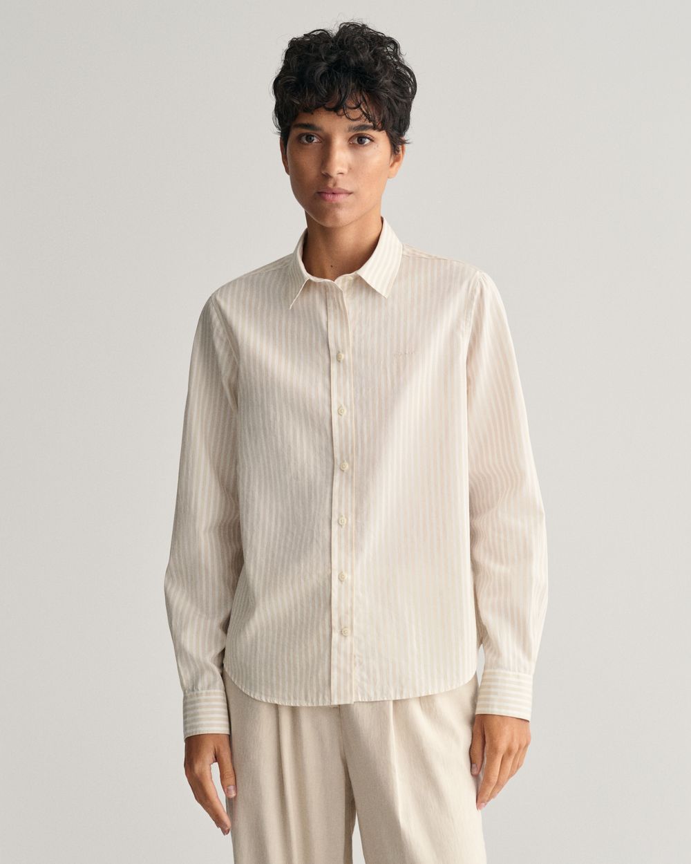 Galara Poplin Skjortebluse - Light Pink