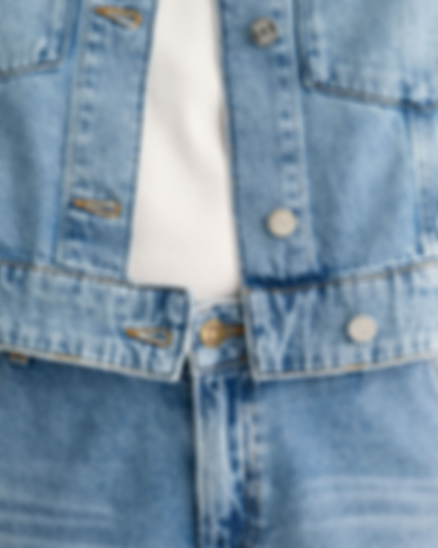 Cropped denimjakke