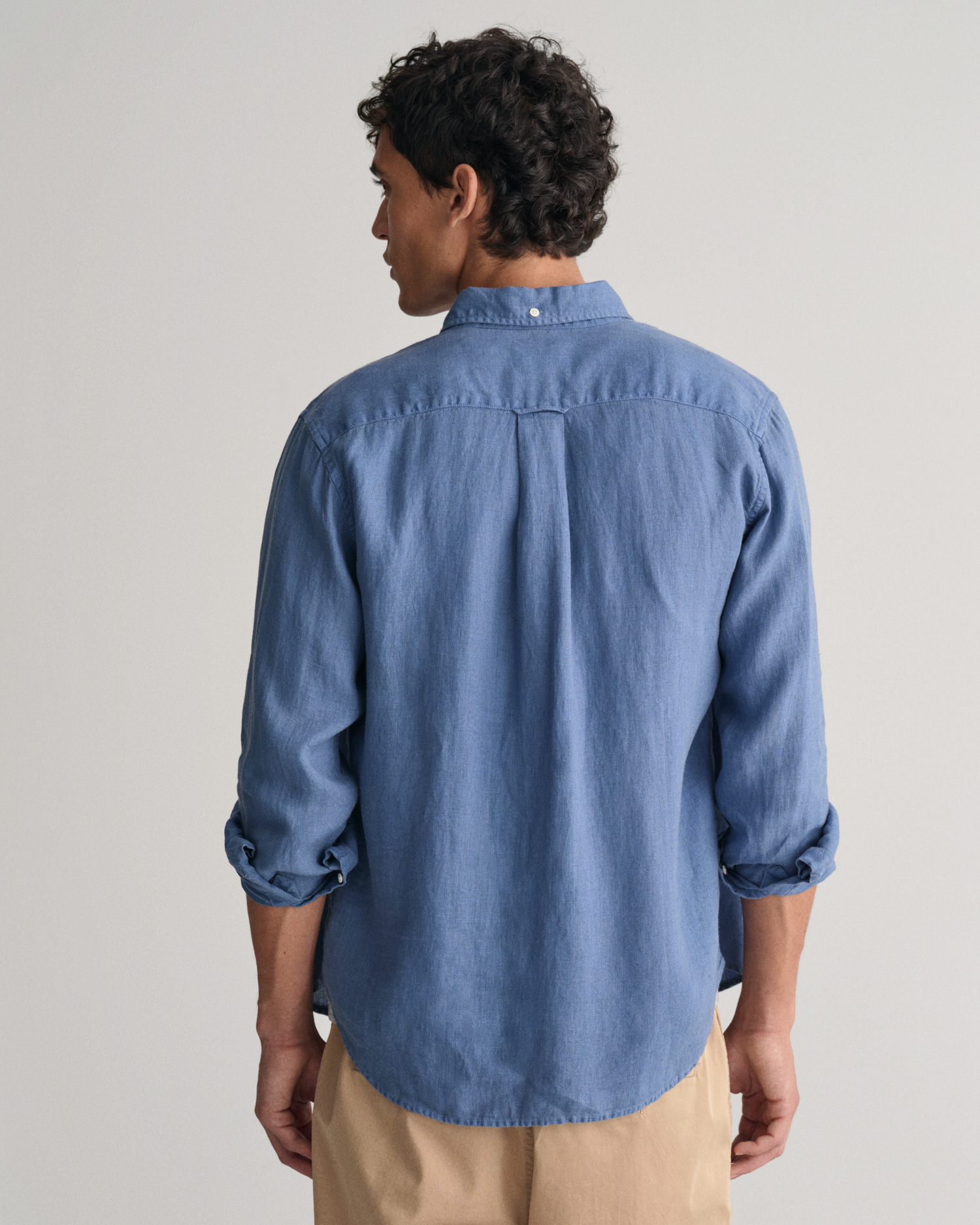 Regular Fit Garment-Dyed Linen Shirt