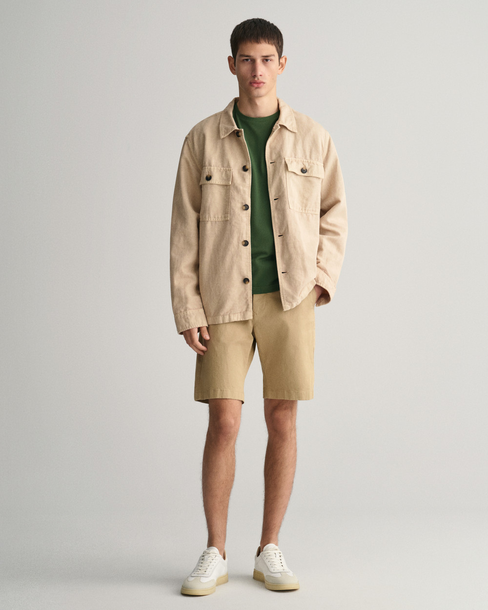 Slim Fit Twill Shorts