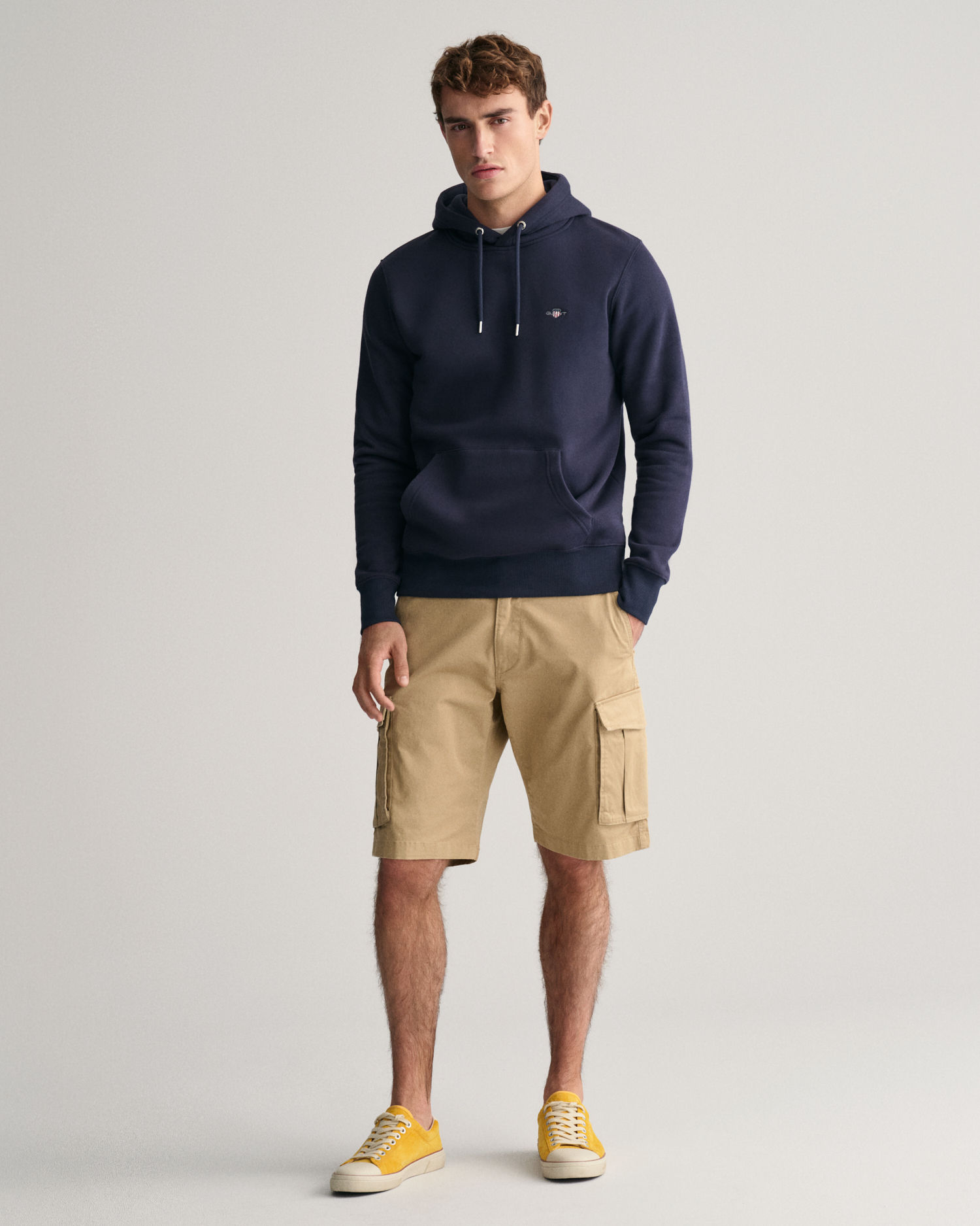 Relaxed Fit Twill Cargo Shorts