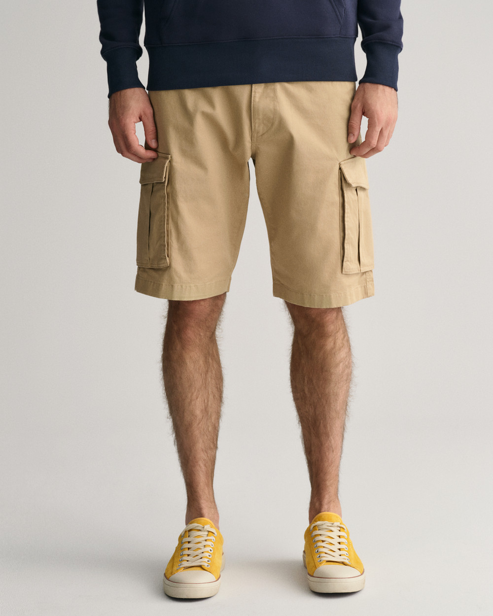 Relaxed Fit Twill Cargo Shorts