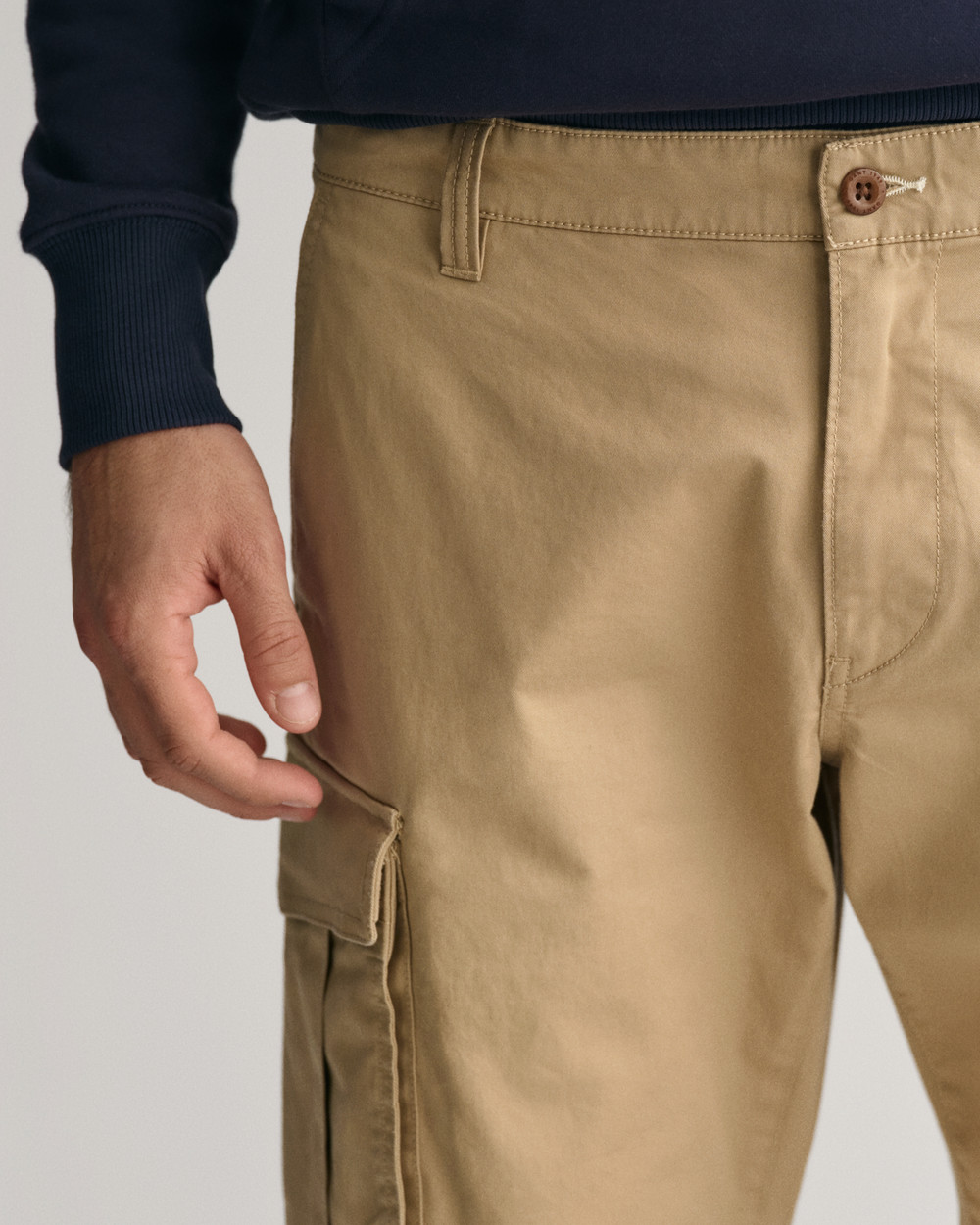 Relaxed Fit Twill Cargo Shorts