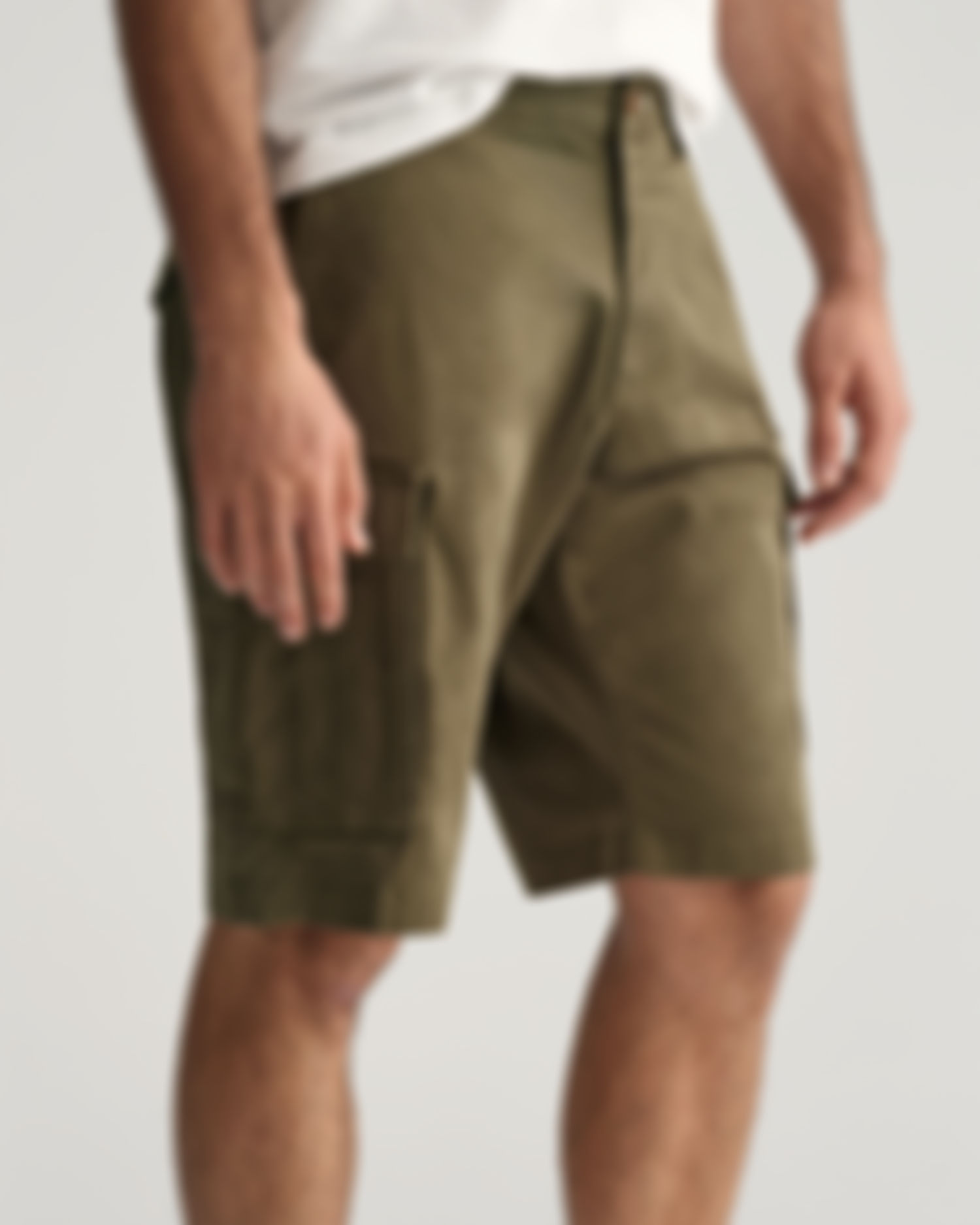 Relaxed Fit Twill Cargo Shorts