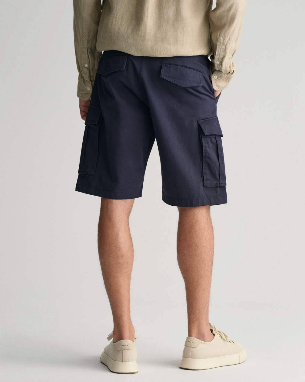 Relaxed Fit Twill Cargo Shorts