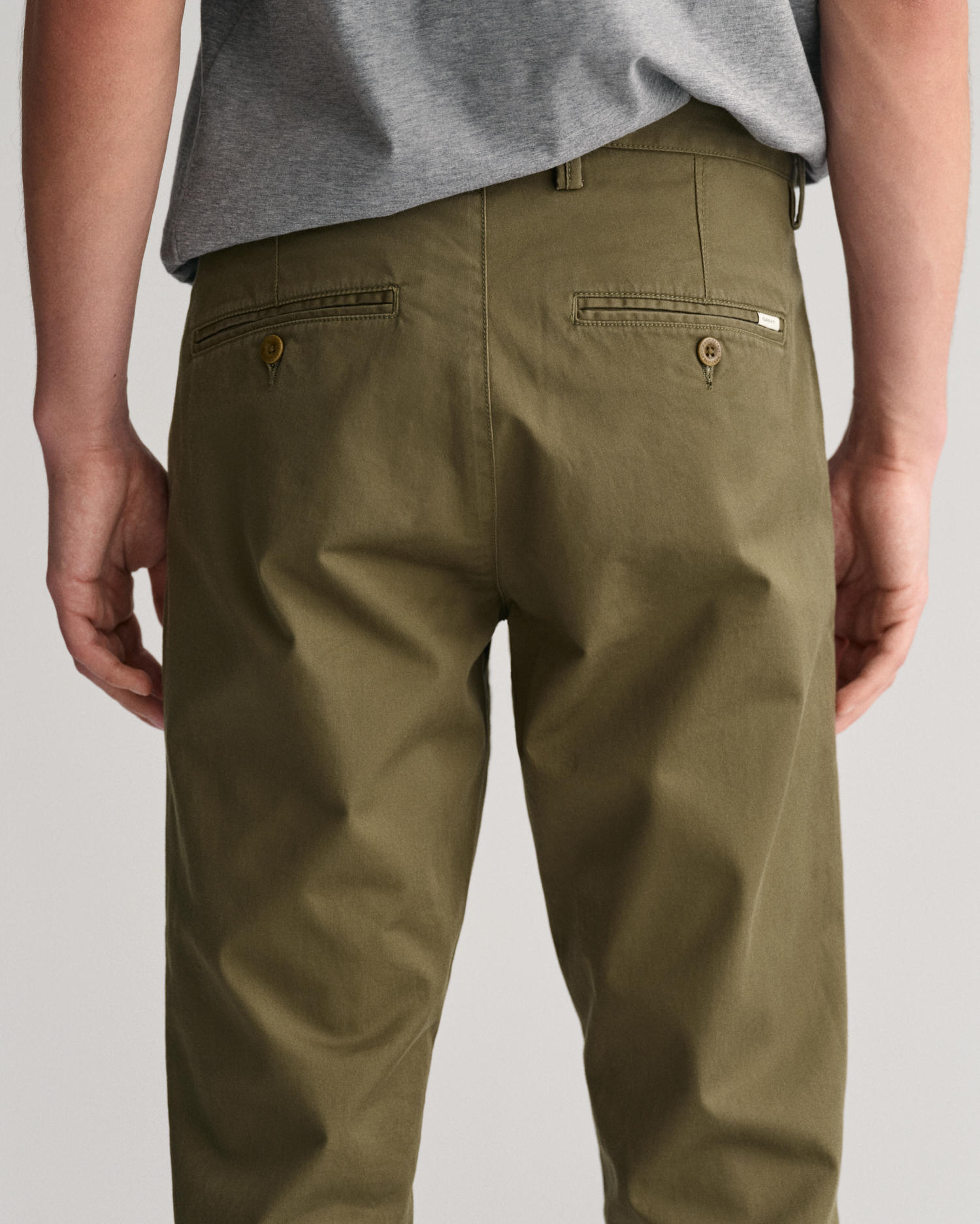 Twillchinos i slim-fit