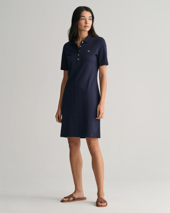 Shield Piqué Polo Dress