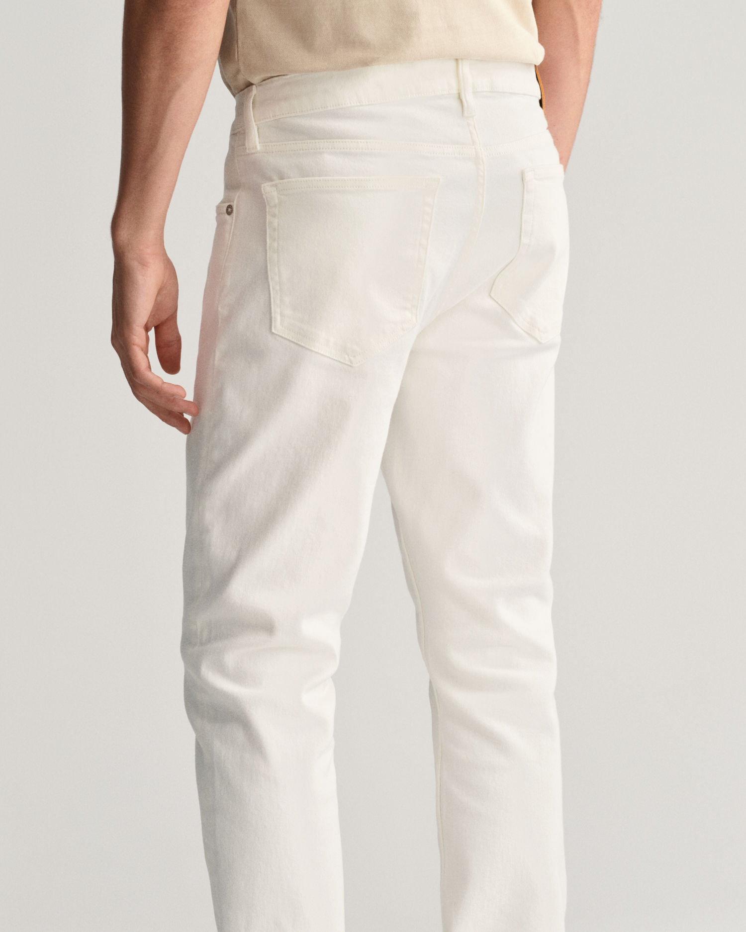 Regular Fit Hvite jeans