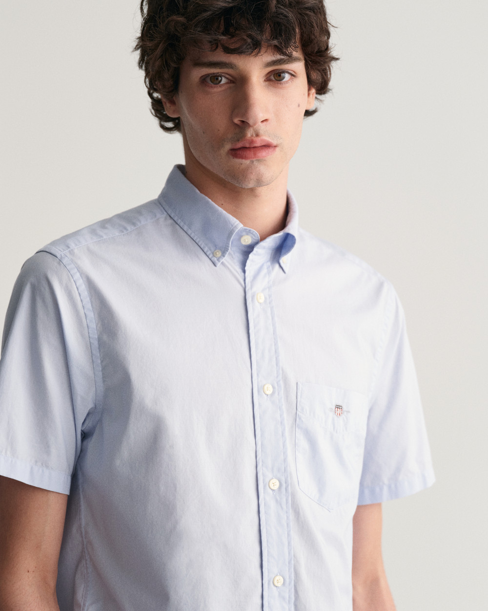 Regular Fit Poplin kortermet skjorte