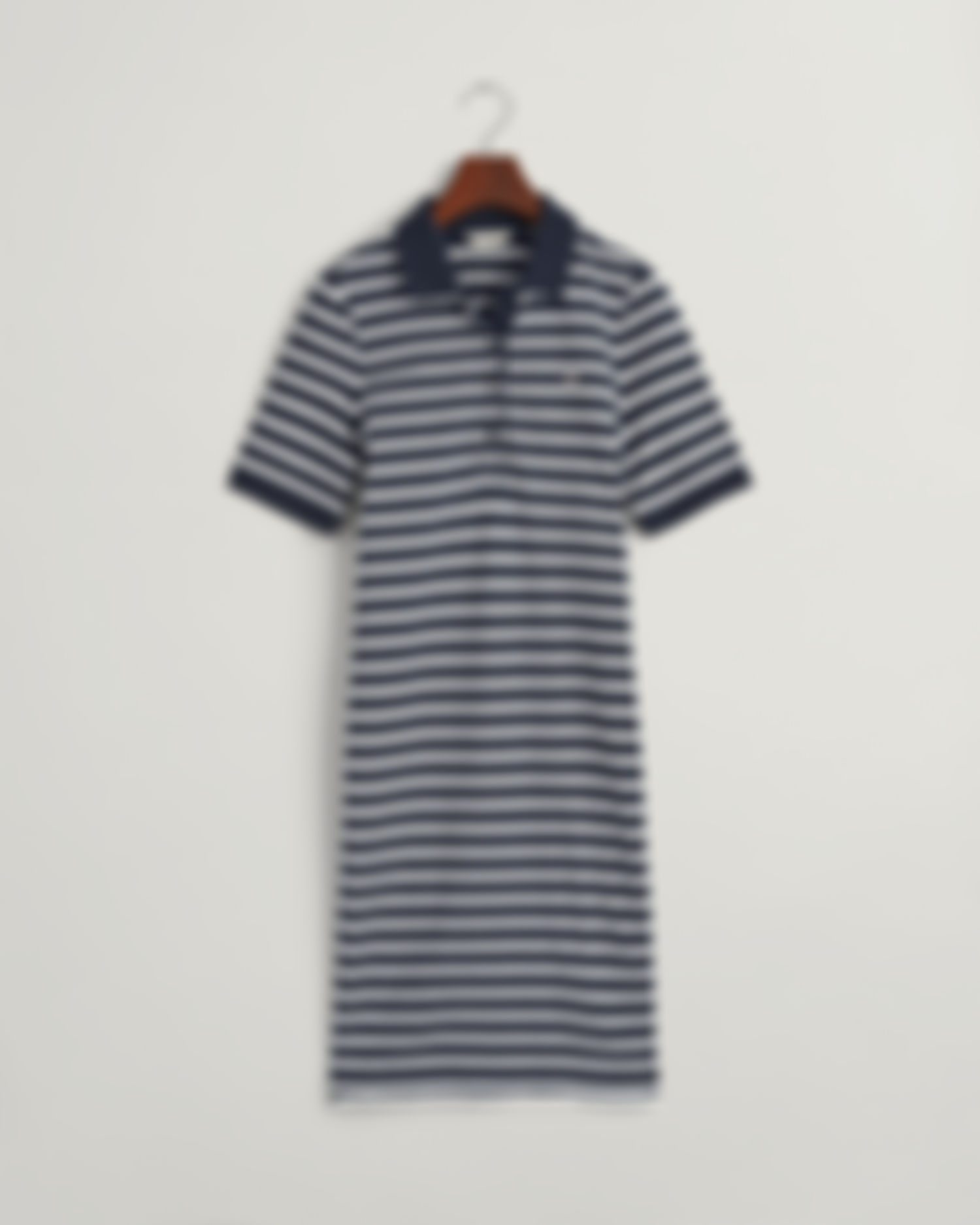 Striped Shield Piqué Polo Dress