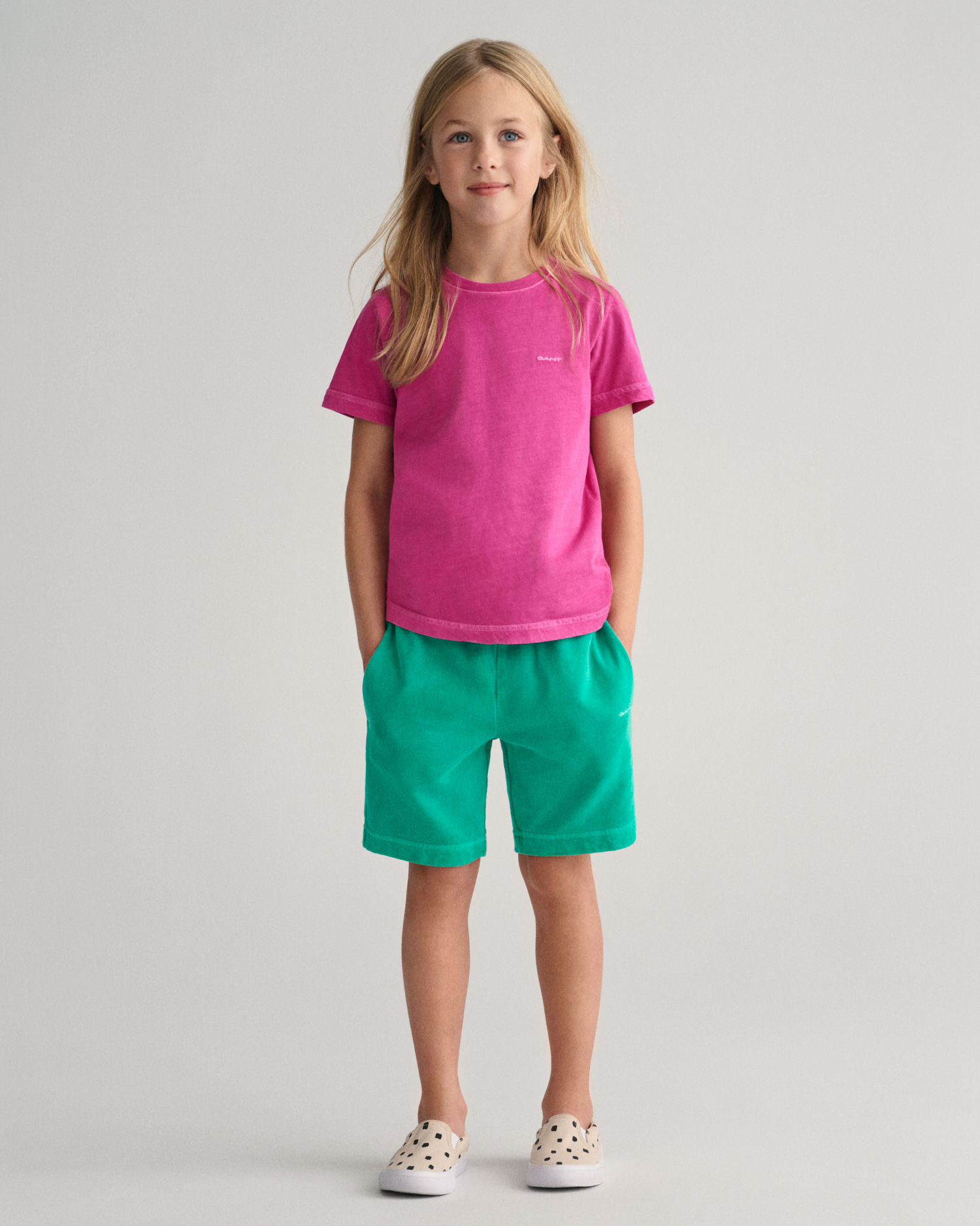 Kids solbleket joggeshorts