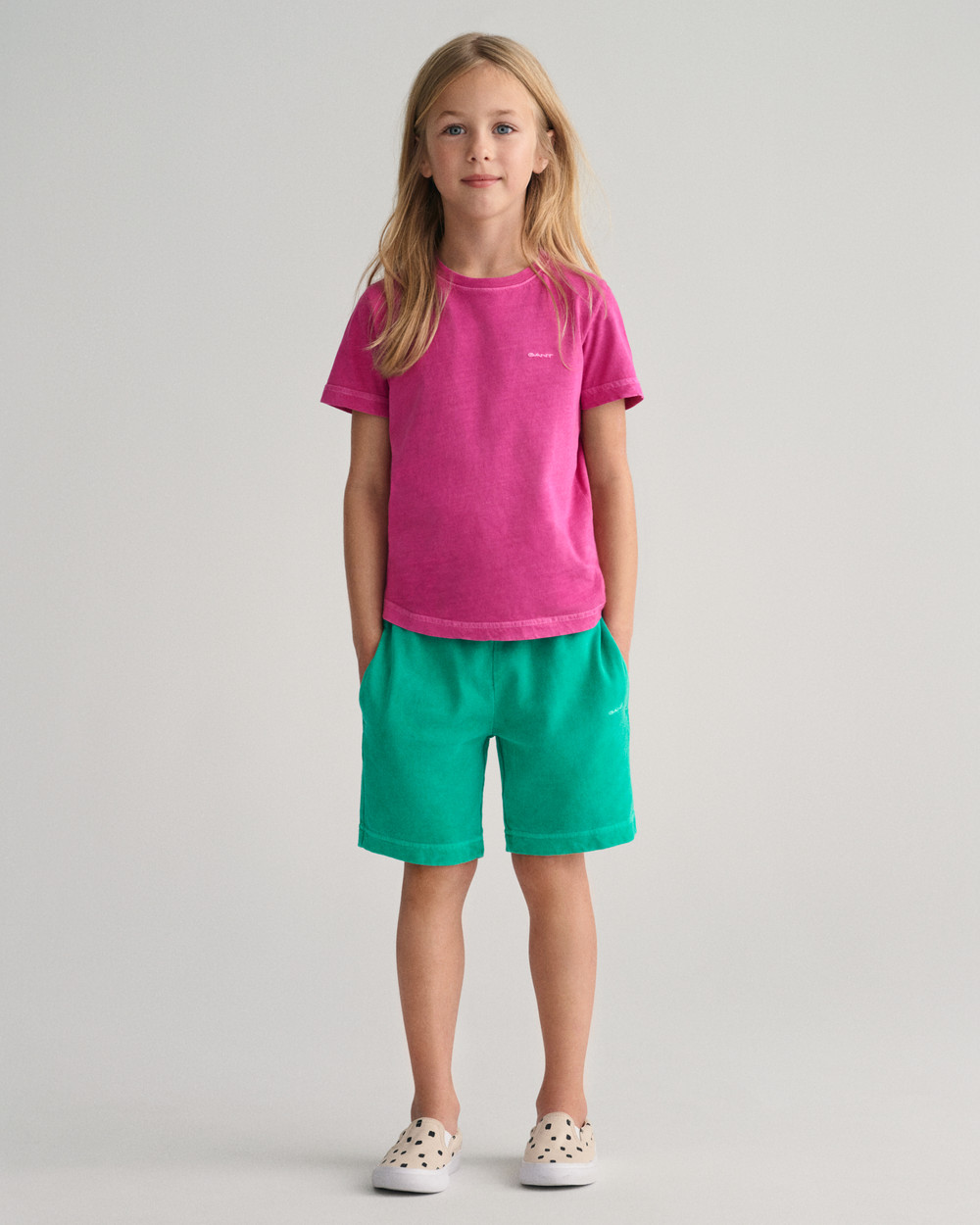 Kids solbleket joggeshorts