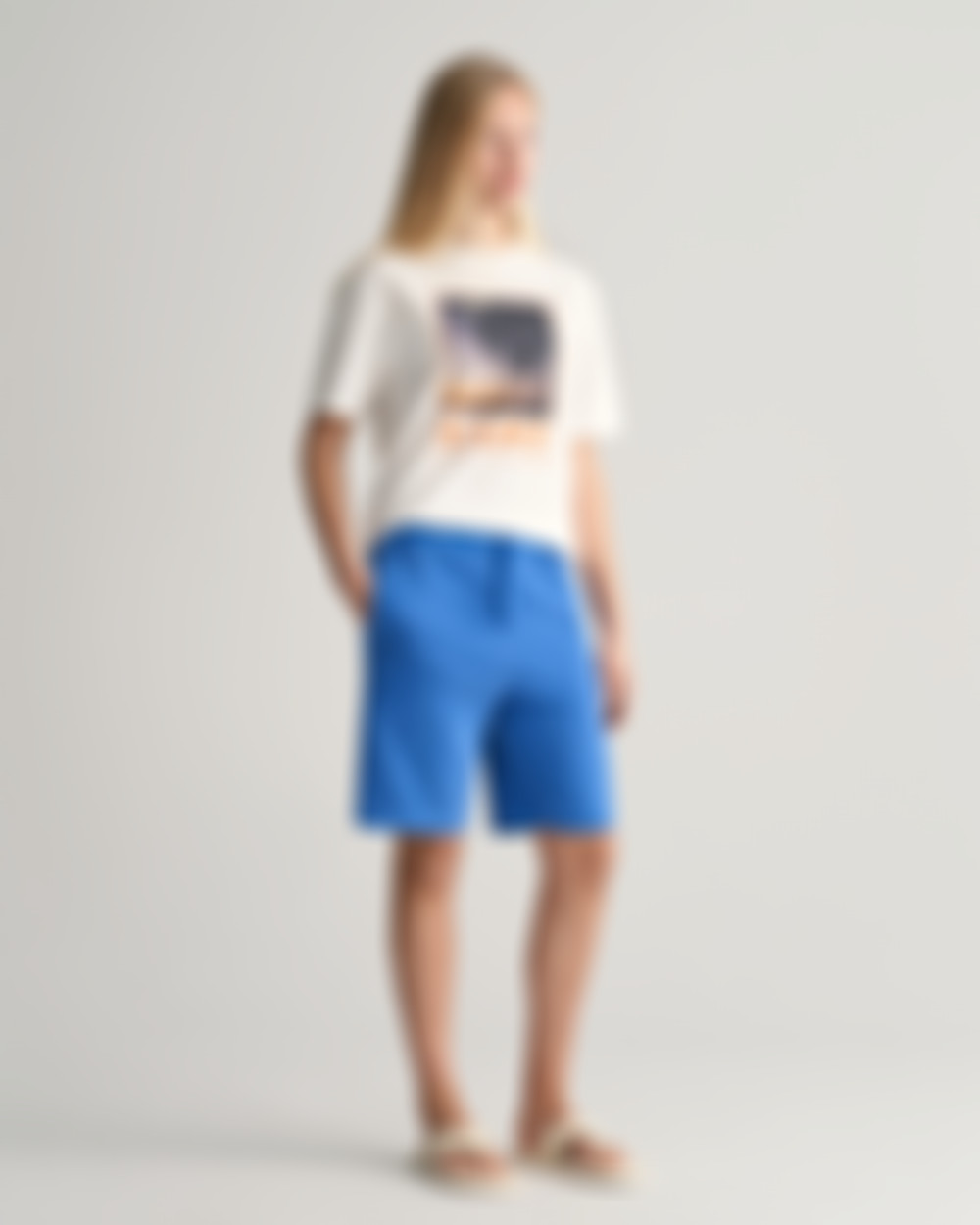 Teens solblekede joggeshorts