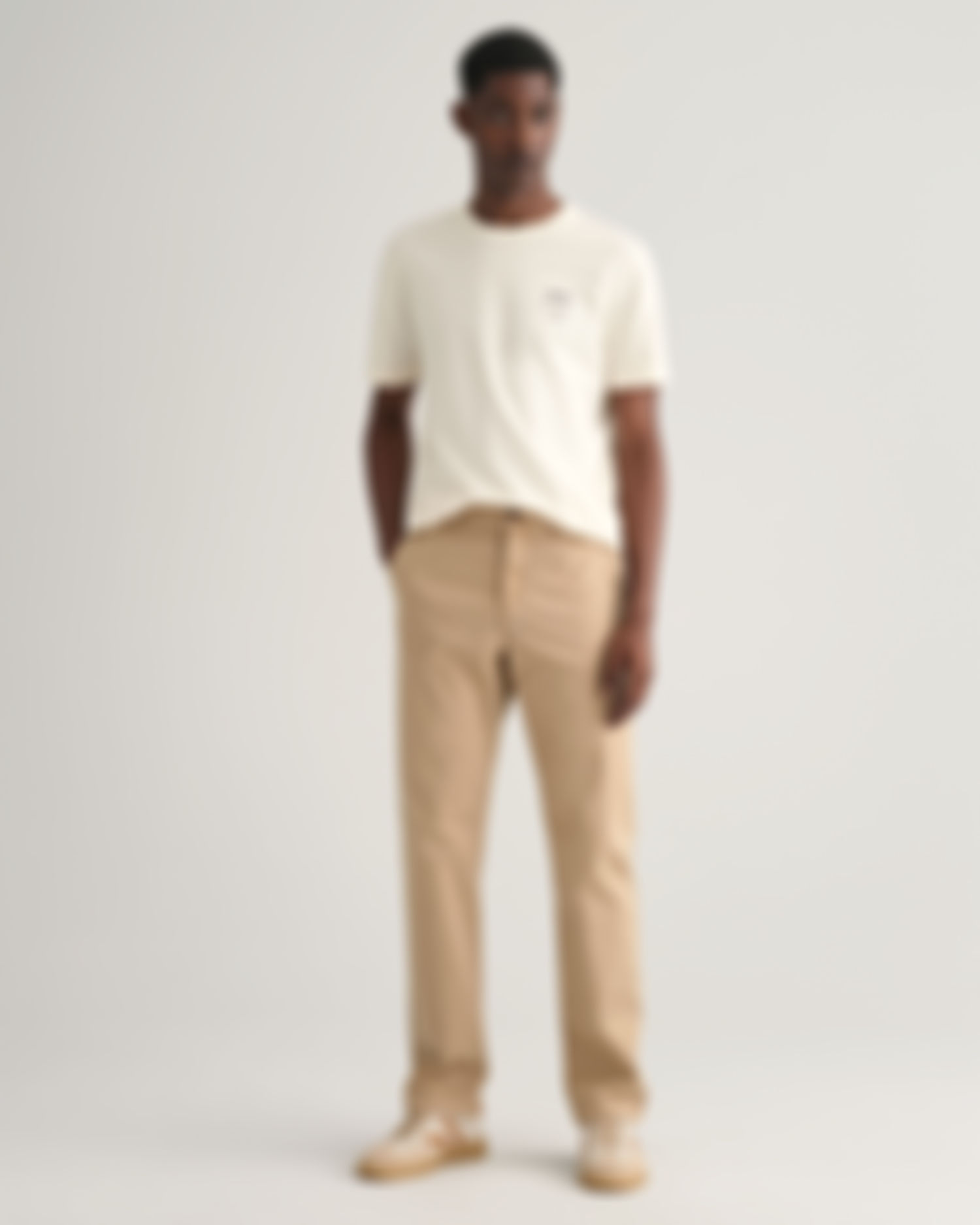 Slim Fit Dobby Structured Chinos