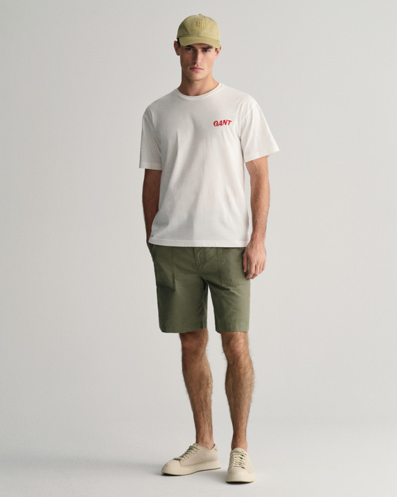 Regular Fit Cotton Lin Shorts