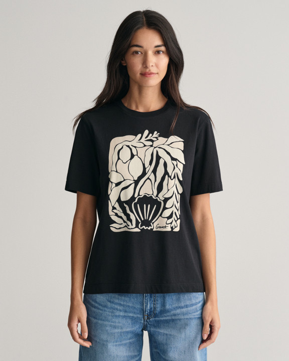 Palm Print T-skjorte