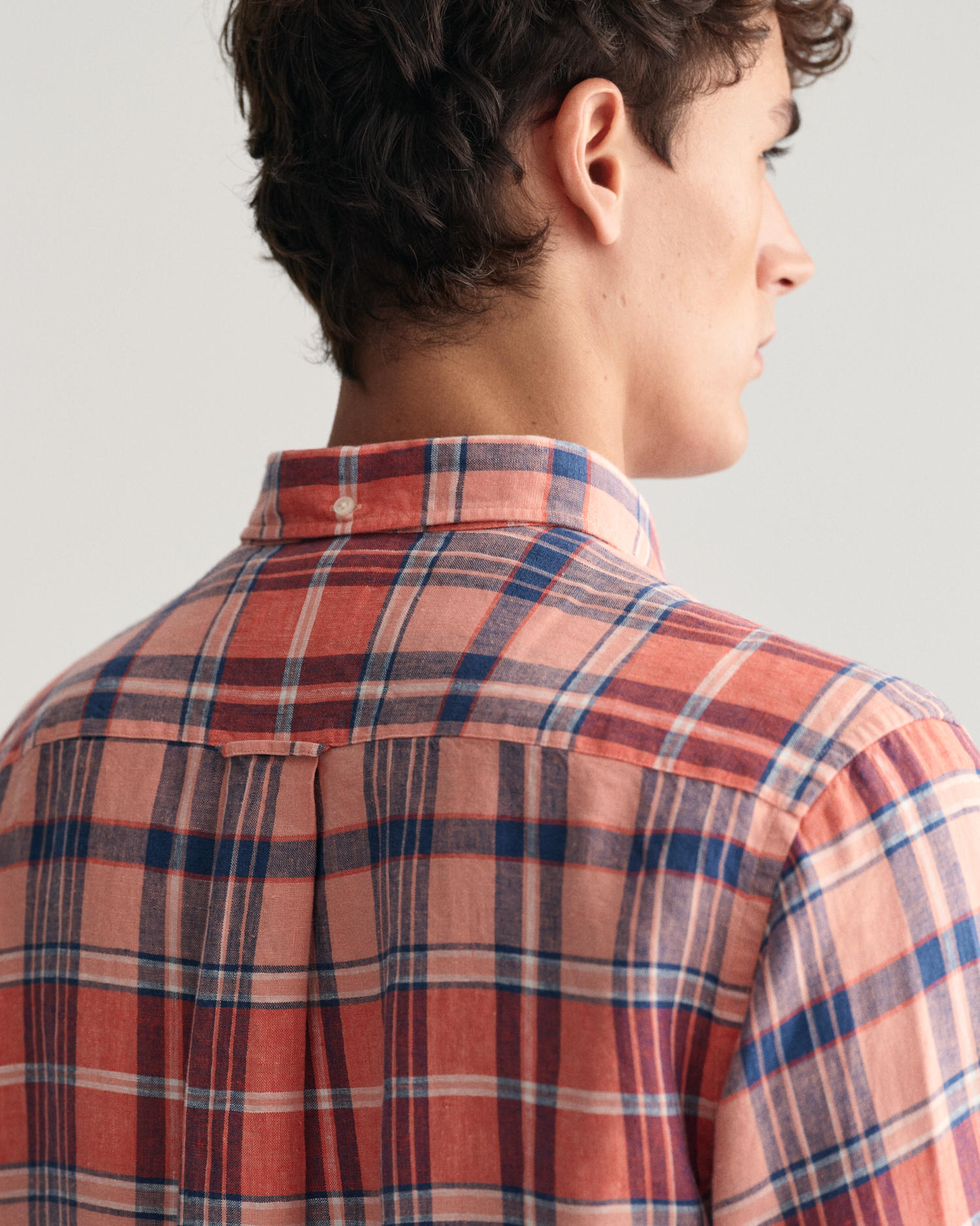 Regular Fit Madras Linen Shirt