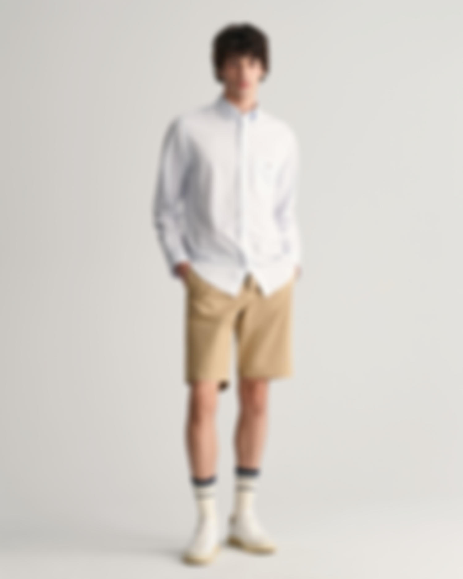 Relaxed Fit Twill Shorts