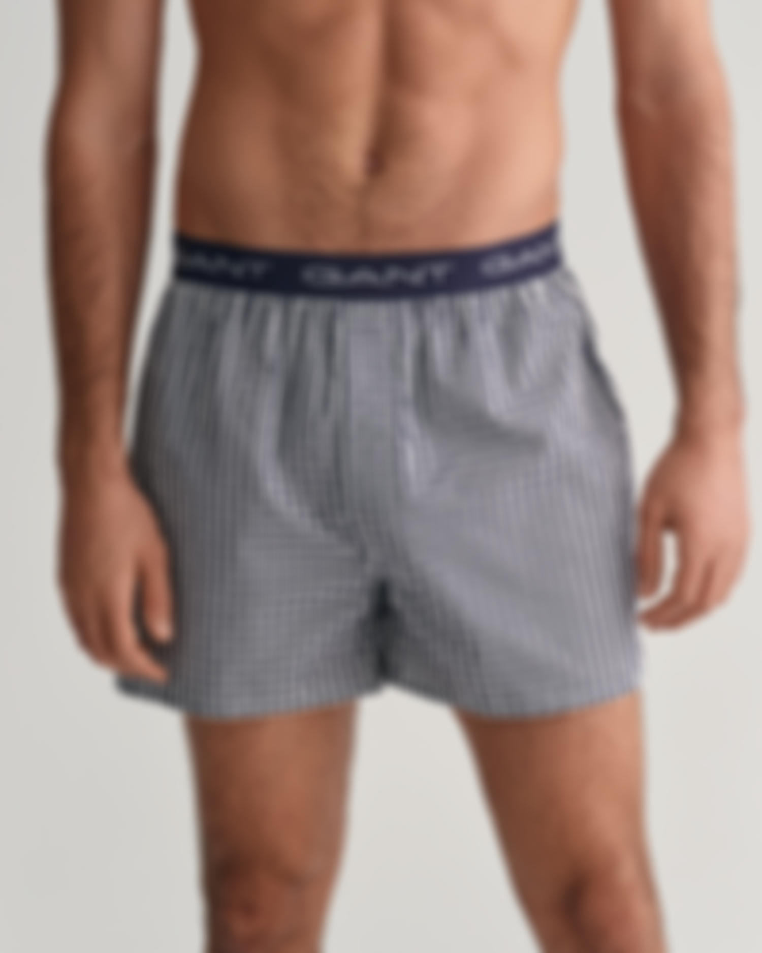 2-Pack Gingham og Striped Boxers