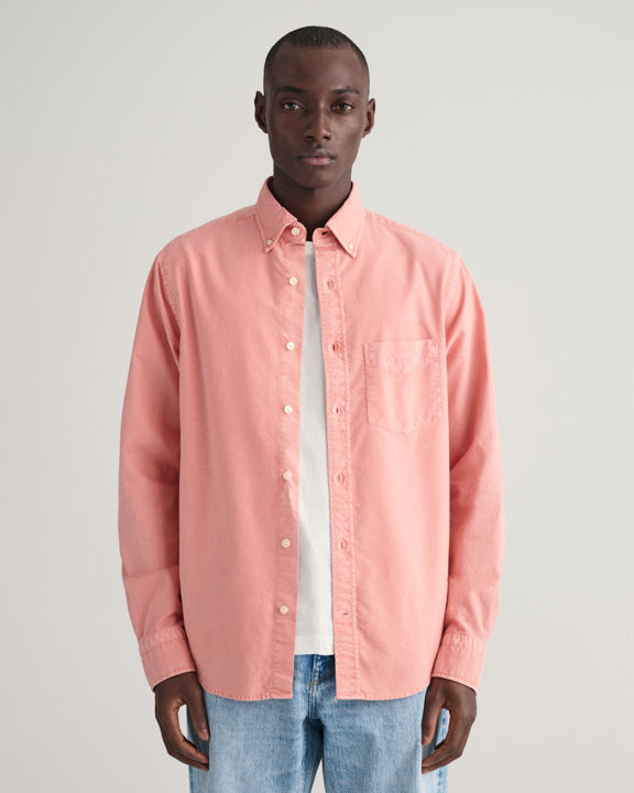 Regular Fit Sunfaded Archive Oxford-skjorte