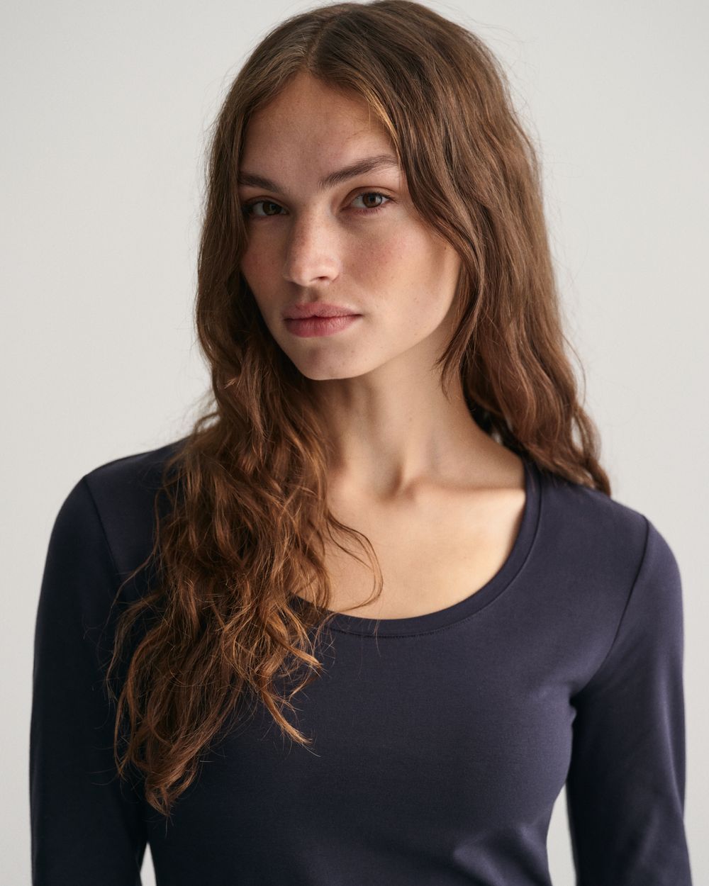 Gant Women Black Solid Scoop Neck Sleeveless Top