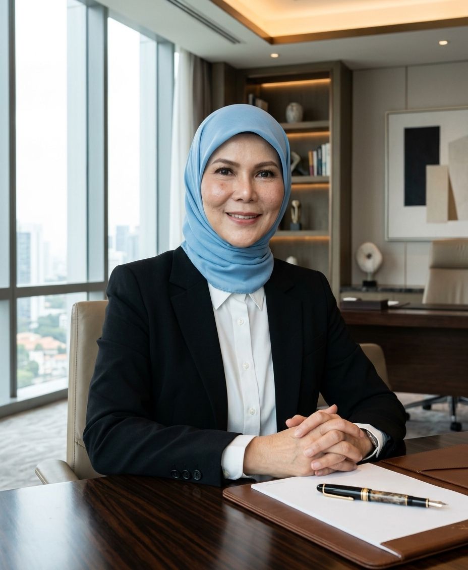 Potret Wury Hapsari, Founder Wury Green Kids, tersenyum di ruang kerjanya