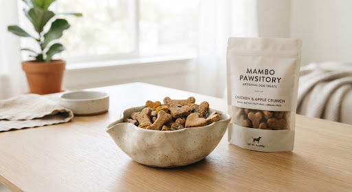 Bowl of dog treats