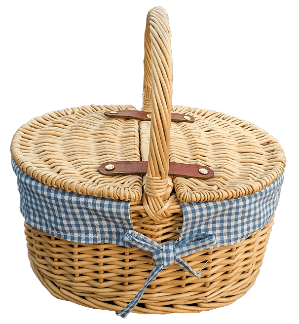 Cestas de Piquenique com Forro de Vime
