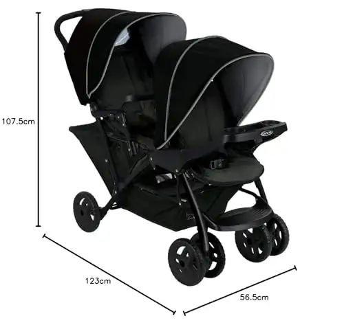 Graco stadium tandem double pushchair image 1