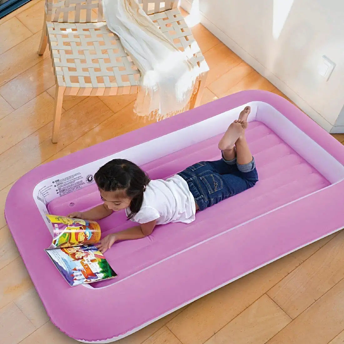 Inflatable kids Airbed with Bumper image 2