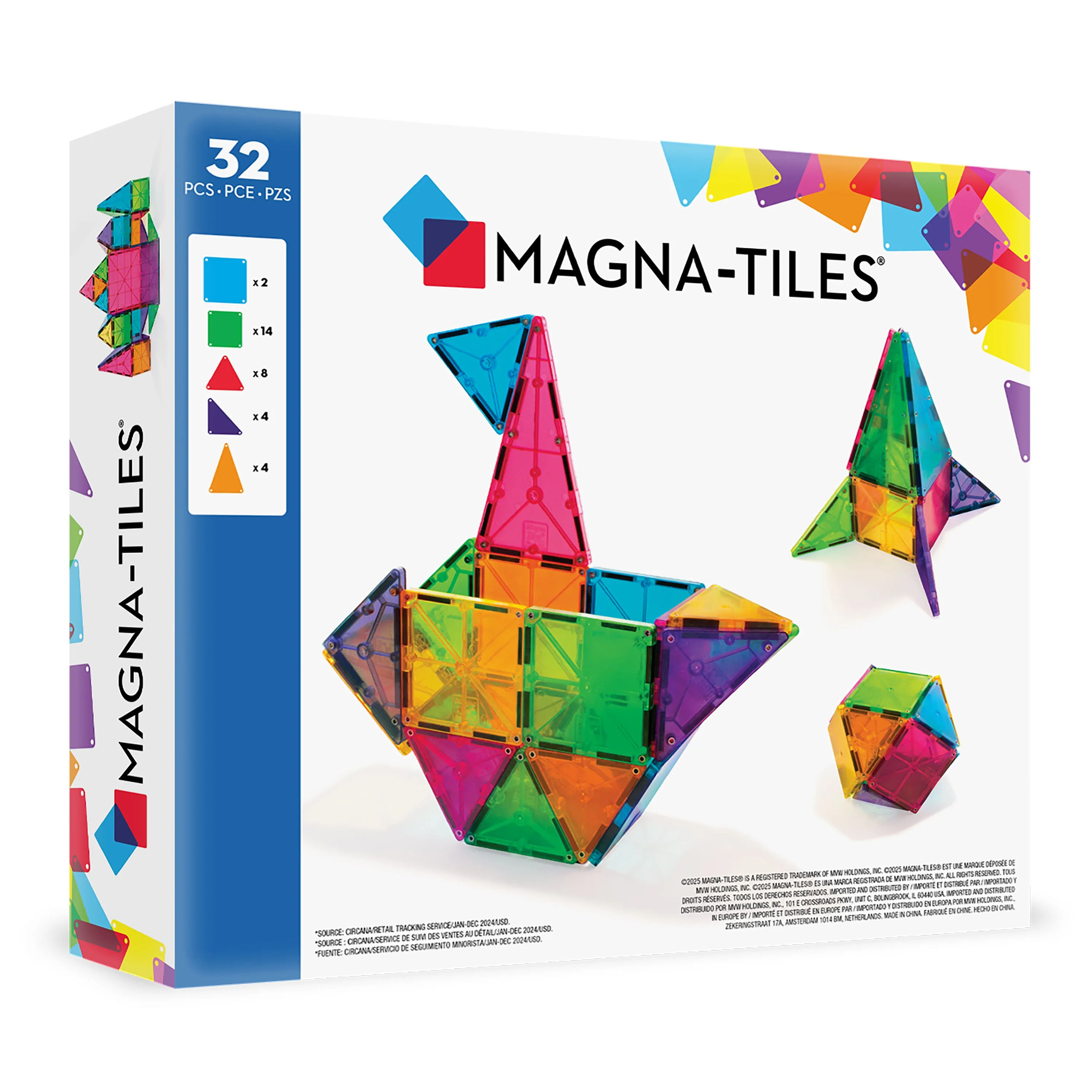 Magnetic Tiles Building Blocks STEM Magnet Blocks Toys image 2