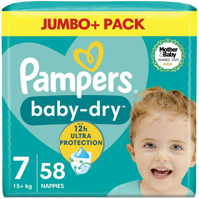 Pampers any size - diapers - jumbo pack image 1
