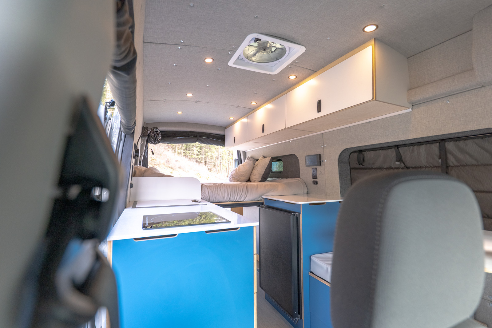 Van interior bedroom